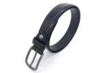 Stretchable 1.3 Inch Cowhide Leather Waist Belt For Men
