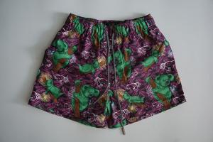 Wholesale Dye Sublimated Short Swim Shorts , Purple Board Shorts With Mesh Lining / Pockets from china suppliers