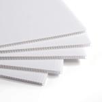 PP Polypropylene Coroplast Sheet Customized Lightweight Rigid Corrugated Plastic