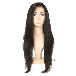 Wholesale Smooth Genuine Long Virgin Hair Lace Wigs , Straight Lace Wigs Human Hair from china suppliers