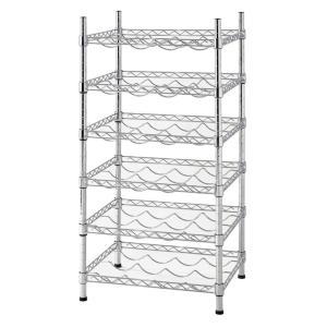 Wholesale 12 Bottle Stackable Wine Rack Champagne Bar Accessory Metal Free Standing from china suppliers