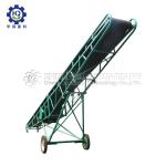 Walking Wheel 12m 1.5KW Mobile Rubber Material Belt Conveyor At fertilzier