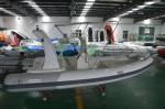 Durable 18 Foot Hard Bottom Inflatable Rib Boats 10 Person Inflatable Boat