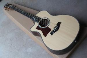 Wholesale Ebony finggerboard 41-inch cutaway 916 natural wood color left handed acoustic guitar, Spruce,fishman pickup EQ from china suppliers