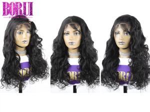 Wholesale 4*4 Lace Closure Wig , Pre Plucked Body Wave Lace Wig 250% Density Soft from china suppliers