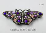 Butterfly trinket box metal necklace jewelry box