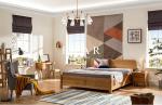 Oak Drawer Wooden Box Bed