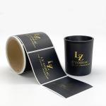 65mm Black Plastic Sticker Label Custom Packaging For Candle Fragrance