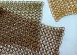 Chain Braided 1.2mm Stainless Steel Ring Mesh For Indoor Decoration