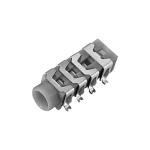 5 Pin 2.5mm 3.5 Headphone Jack , Computer Headphone Female Jack