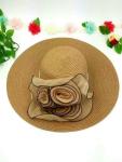 Womens Wide Brim Straw Beach Hat With 100% Raffia Straw Outdoor Protecting