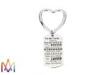 No Distortion Polished 304 Stainless Steel Engraved Keychain