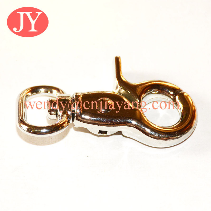 jiayang metal gun color trigger snap hook for leather handbags