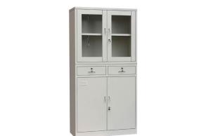 Wholesale Multilayer Flat Large Glass Window Fireproof Lockable Filing Cabinets from china suppliers