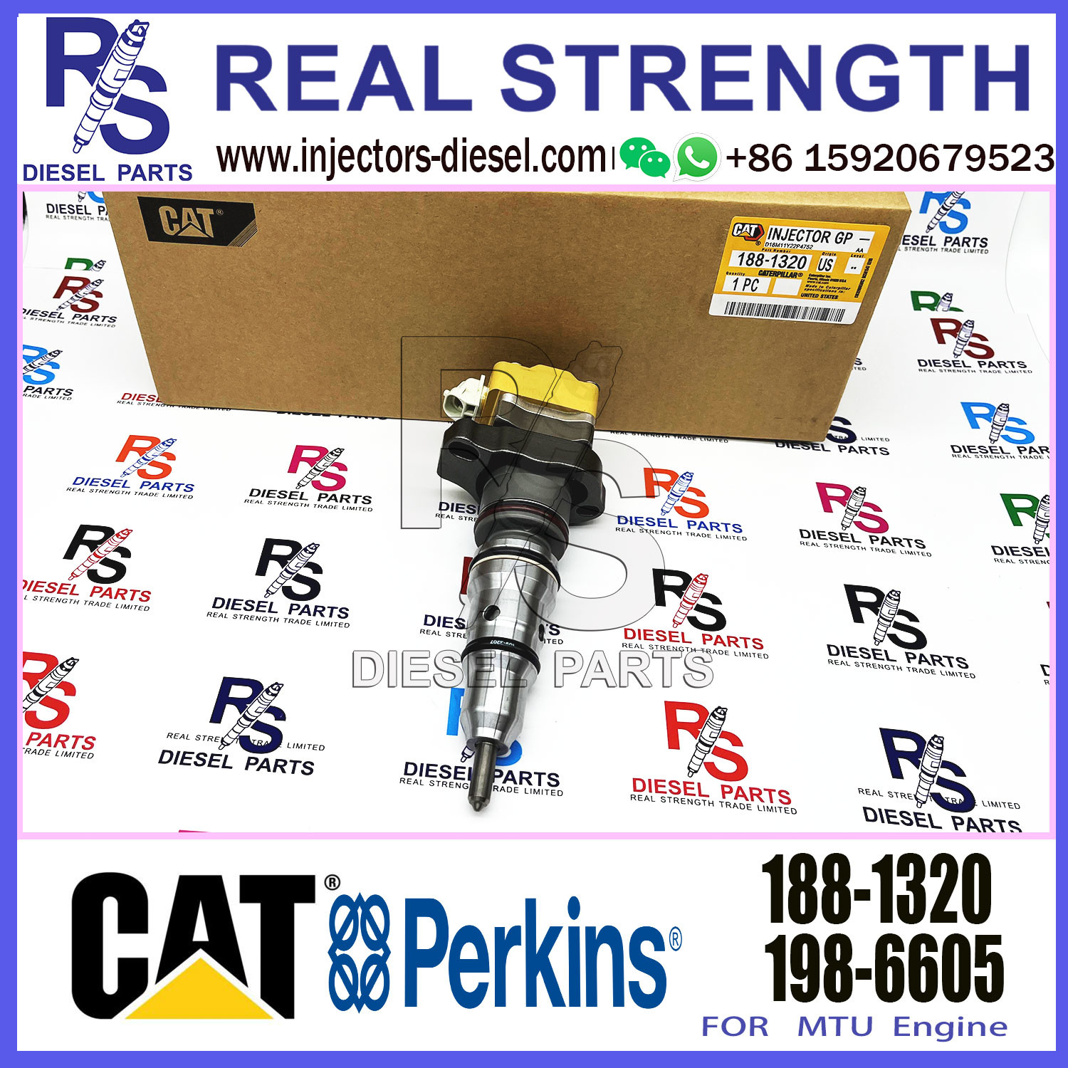 Diesel nozzle assembly common rail injector 1629610 188-1320 1881320 for 3126 engine