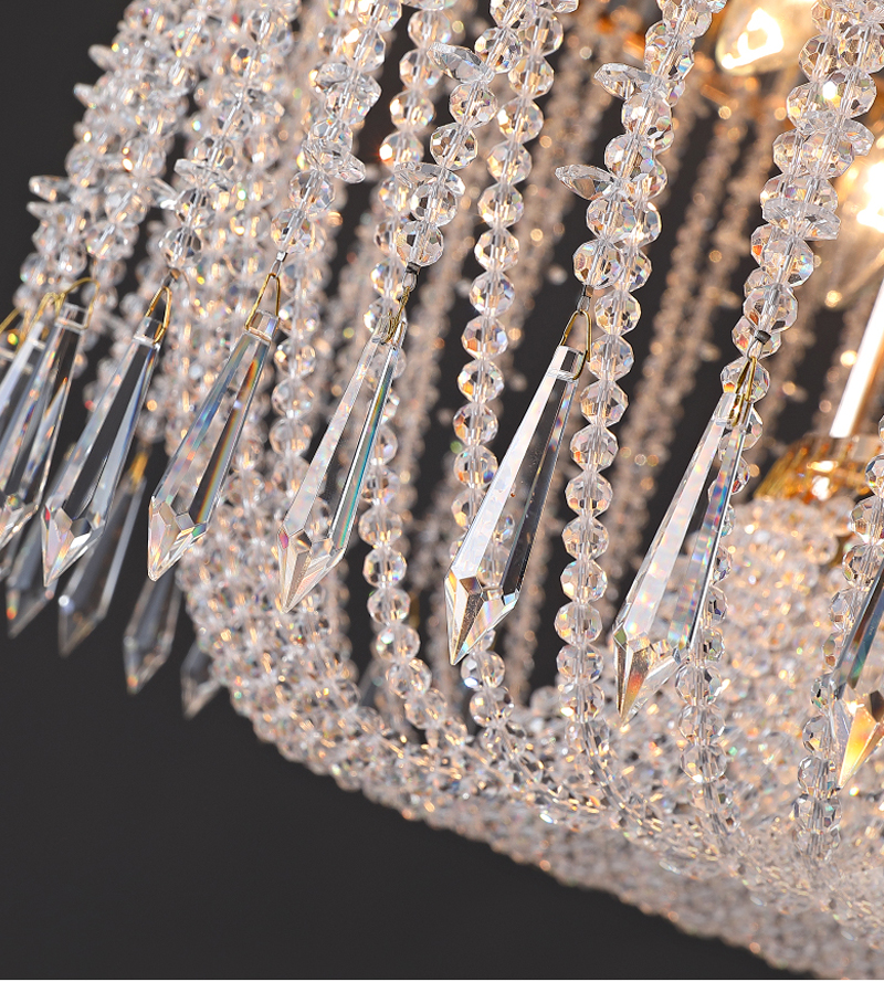 Led Crystal Chandelier Modern Living Room Hanging Lamp Luxury french empire crystal chandelier(WH-CY-245)