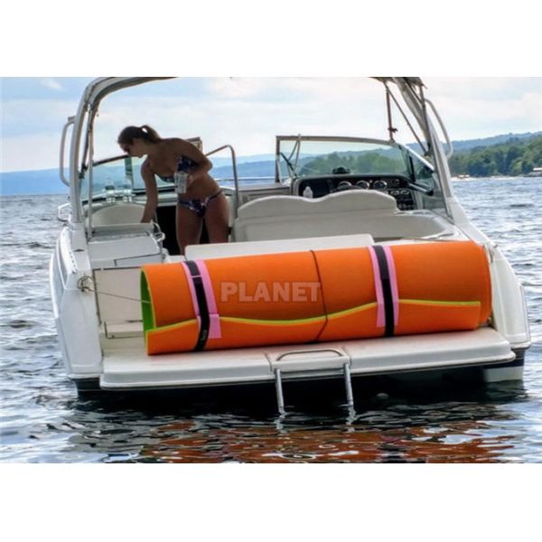 Yellow Inflatable Water Games Sea Pool EVA Floating Mat