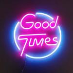 Business Advertising Board Neon Light Custom Logo Sign Good Times Drop Shipping