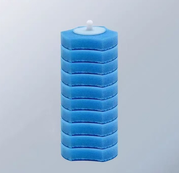 Replaceable toilet sponge refill - front view