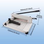 Office Home 400 Sheets Cutting Capacity A4 Metal Guillotine Paper Trimmer with