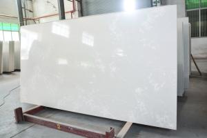 Wholesale High Ridigity White Calacatta Artificial Quartz Slab Benchtop Hotsaling from china suppliers