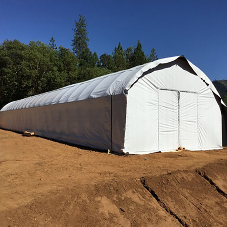 Agricultural Farming Tunnel Single Span Blackout Mushroom Growing Exterior Light Dep Greenhouse
