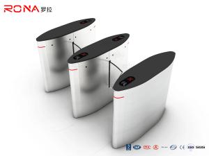 China Turnstile Flap Barrier Gate Barcode Scanner Electronic 304 Stainless Steel Material on sale