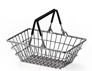 Wholesale Custom Small Wire Mesh Baskets 10x13cm Supermarket Shopping Basket from china suppliers
