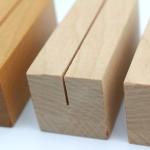 Desk Business Card Holder Office Wooden Business Card Desktop Display Stand for