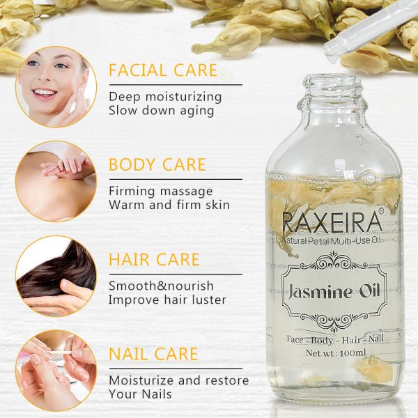 Vitamin E Jasmine Flower Multi-Use Oil For Face, Body And Hair