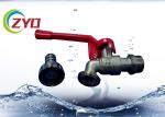 Commercial Plumbing Bib , CE Aluminum Wave Handle Washing Machine Spigot