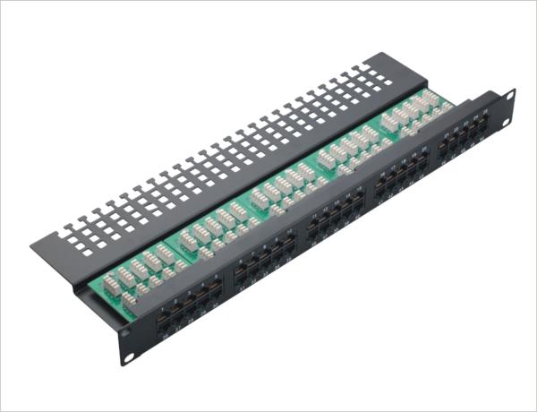 Cat3 50 port Voice Home Network Patch Panel Krone Fibre Optic Patch Panels
