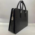 Authentic Crocodile Belly Skin Businessmen Briefcase Large Coded Working Purse