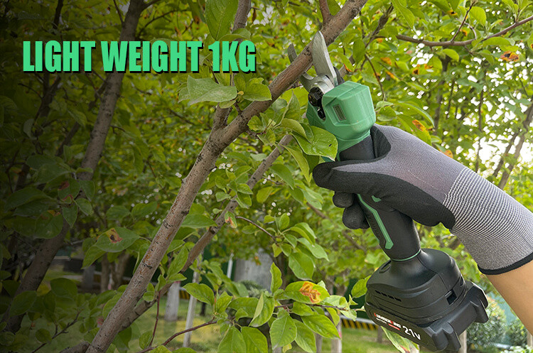 21V Cordless Lithium Pruning Shears Battery Powered Electric Pruning Shears Professional Home