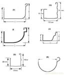 G.i. Steel Sheet Half Square Gutter Roll Forming Equipment 1 Inch Single Chain