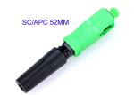 SC-APC Quick Connect Fiber Optic Connectors 0.3dB Insertion Loss Easily