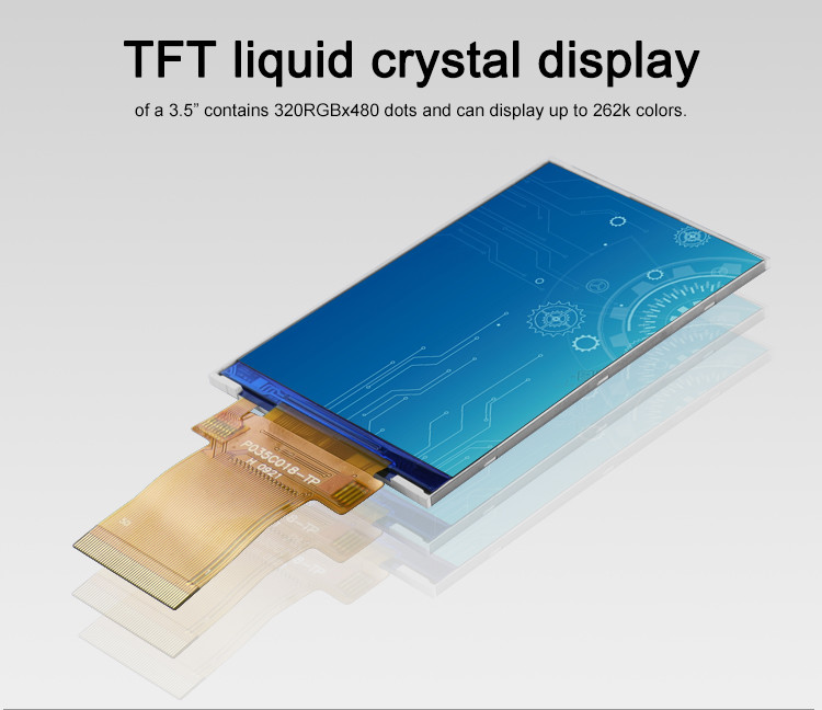 Polcd 8080 MCU Tft Lcd Touch Screen ILI9488 3.5 Inch Tft Lcd 320X480