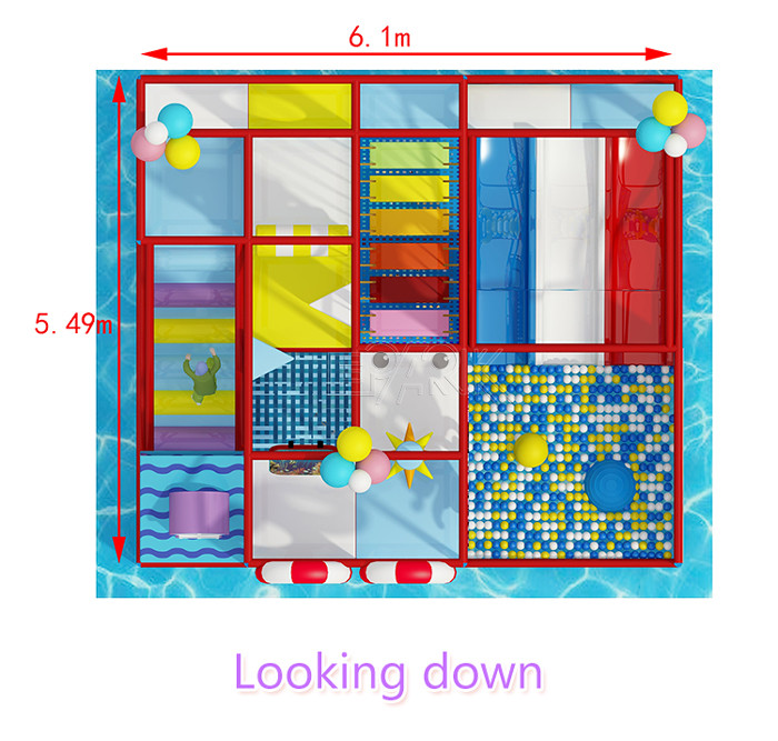 Commercial Castle Indoor Play Area Equipment Children Playground