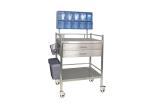Mobile Adjustable Stainless Steel Hospital Crash Cart With Drawers
