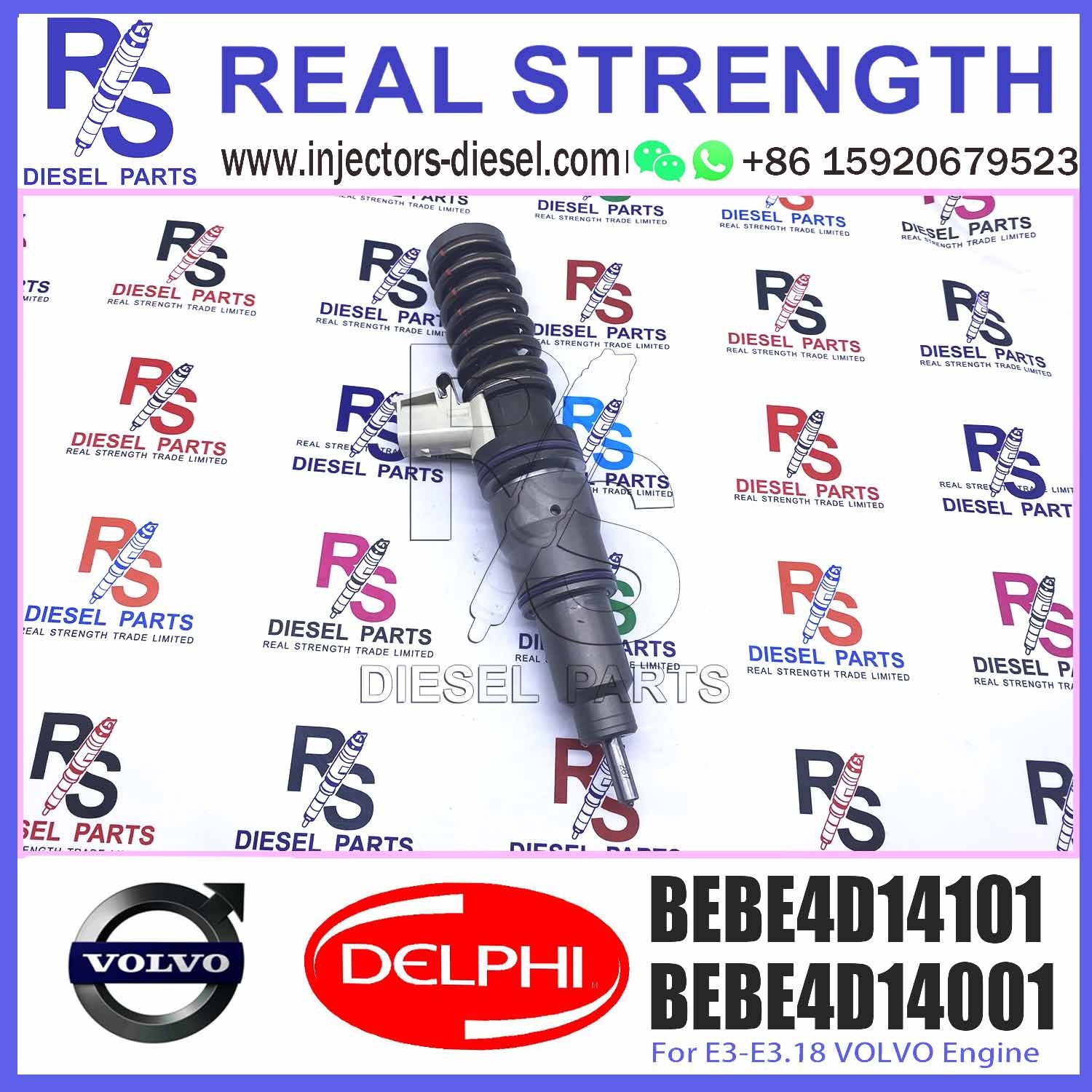 New Diesel Fuel Injector 20929906 20780666 BEBE4D14101 20929906 for V-O-L-V Del-phy D12 D16 A40E BEBE4D14101
