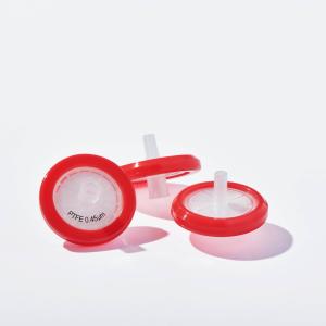 Wholesale 0.45μM 25mm Hydrophobic PTFE Syringe Filters For Chromatography from china suppliers