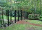 Durable Black Iron Pool Fence , Outdoor Metal Fence Corrosion Resistance