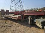 Load 50T Low Bed Semi Trailer Used Semi Lowbed Trailer 50000kgs