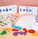Nontoxic 15cm Montessori Counting Board Wooden Multiplication Board