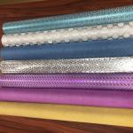 Opaque Decorative Samples Supply Sparkle Brite Glitter Film PVC Plastic Length