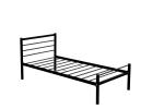 Easy Assembly Metal Single Bed Customizable Size Electrostatic Powder Coating