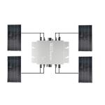 22VDC 50VDC Solar Micro Inverter 1200w Cable Aluminum Alloy Silver Waterproof