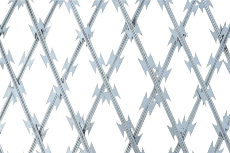 Blade Barbed Wire BTO22 Concertina Mesh Welded Razor Wire Mesh Fence For Protection And Security
