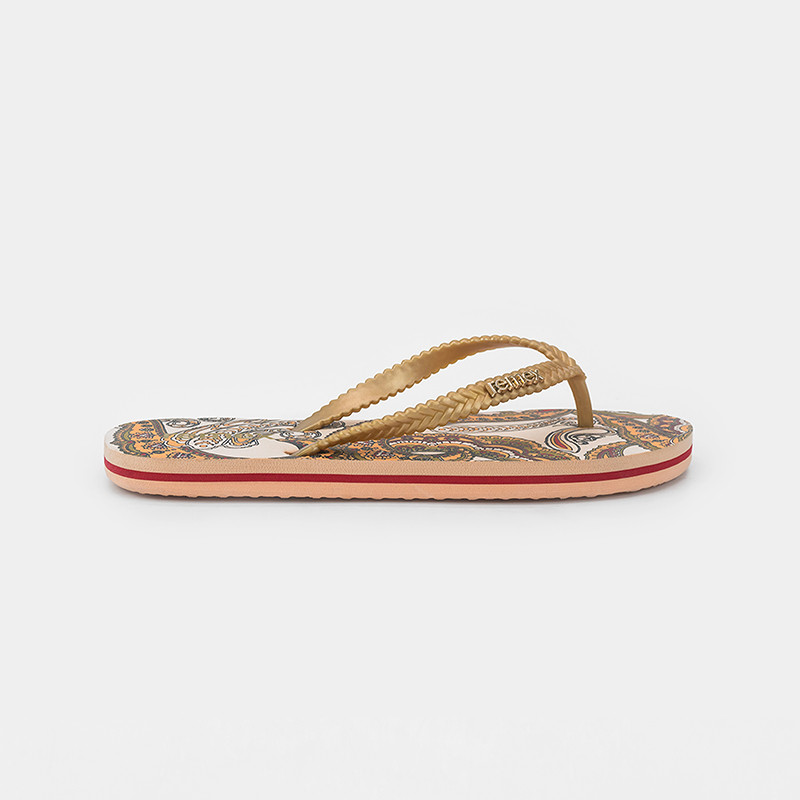 Lady Skid Resistant 39EU EVA Flip Flop With Classical Pattern For Beach