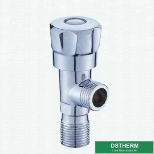 Wholesale Chromed Wall Mounted Toilet Water Stop 90 Degree Round Handle Quick Open Bathroom Brass Angle Valve from china suppliers